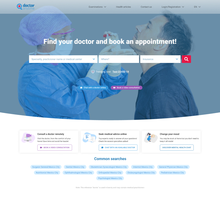 Doctoranytime before rebrand