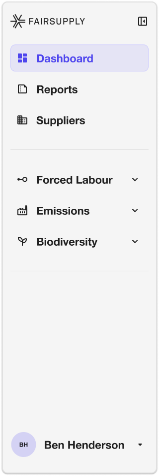 Navigation iteration — full labels
